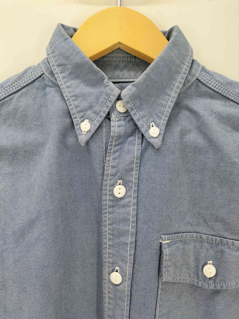 ササフラス SASSAFRAS 片ポケ B.D シャンブレー ワーク シャツ  猫目ボタン メンズ JPN:S